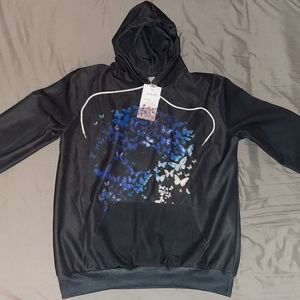 Unisex Butterfly and Skull Hoodie